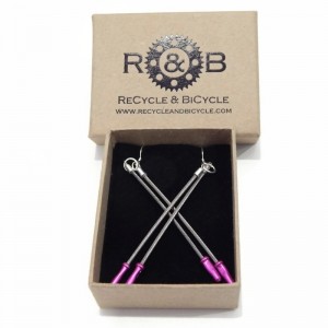Recycled Brake cable Earrings