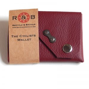 Leather cyclists cycling bicycle wallet