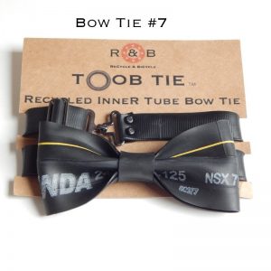 recycled inner tube bow tie wedding cycling gift