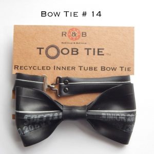 recycled inner tube bow tie cyclists gift