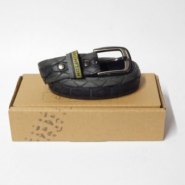 Belts Made from Recycled Bike Parts and Inner Tubes