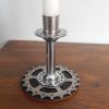 upcycled bicycle parts candle stick