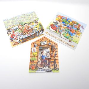 Cycling themed greetings cards