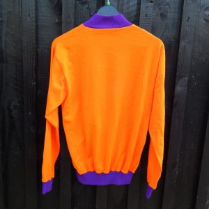 lejeune cycling top orange and purple