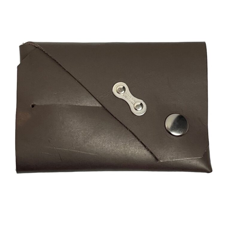 Reclaimed Leather Minimalist Cyclists Wallet ReCycle & BiCycle